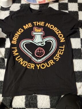 Hot Topic Black Bring Me The Horizon Short Sleeve Tee with Pastel Graphic